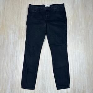 Madewell Black Tent Wash Skinny Skinny Mid Wash Casual Everyday Denim Jeans 32